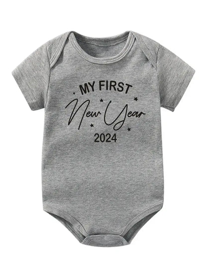 My 1st New Year Baby Girl Boy Clothes Cotton