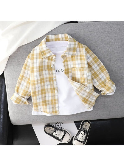 Plaid Button up Cotton Shirts