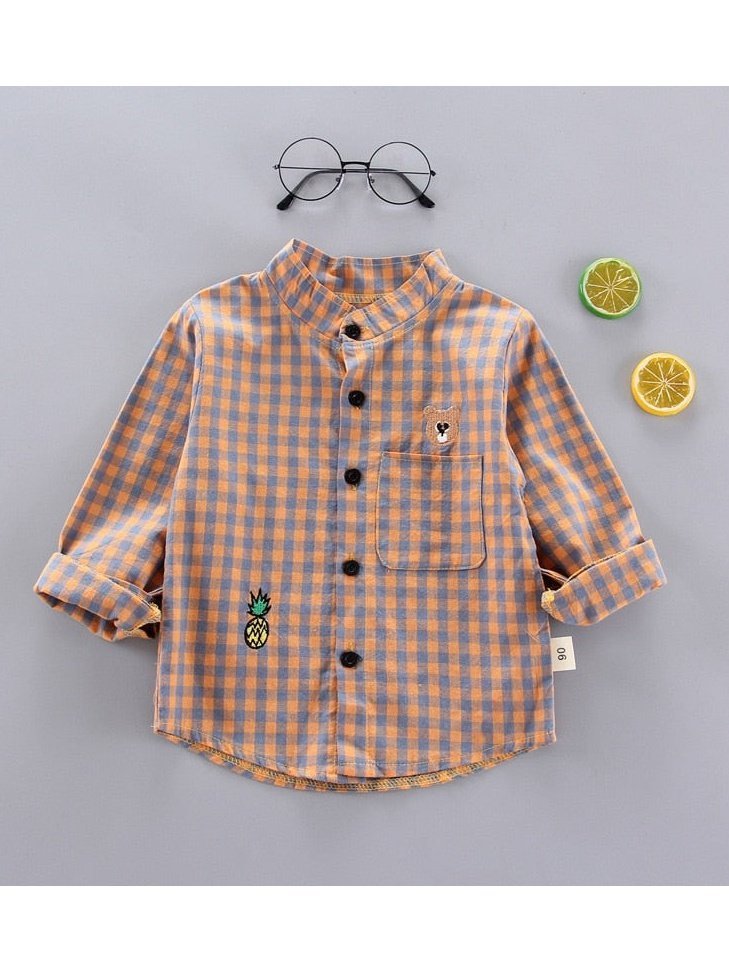 Plaid Button up Cotton Shirts