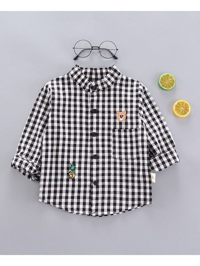 Plaid Button up Cotton Shirts