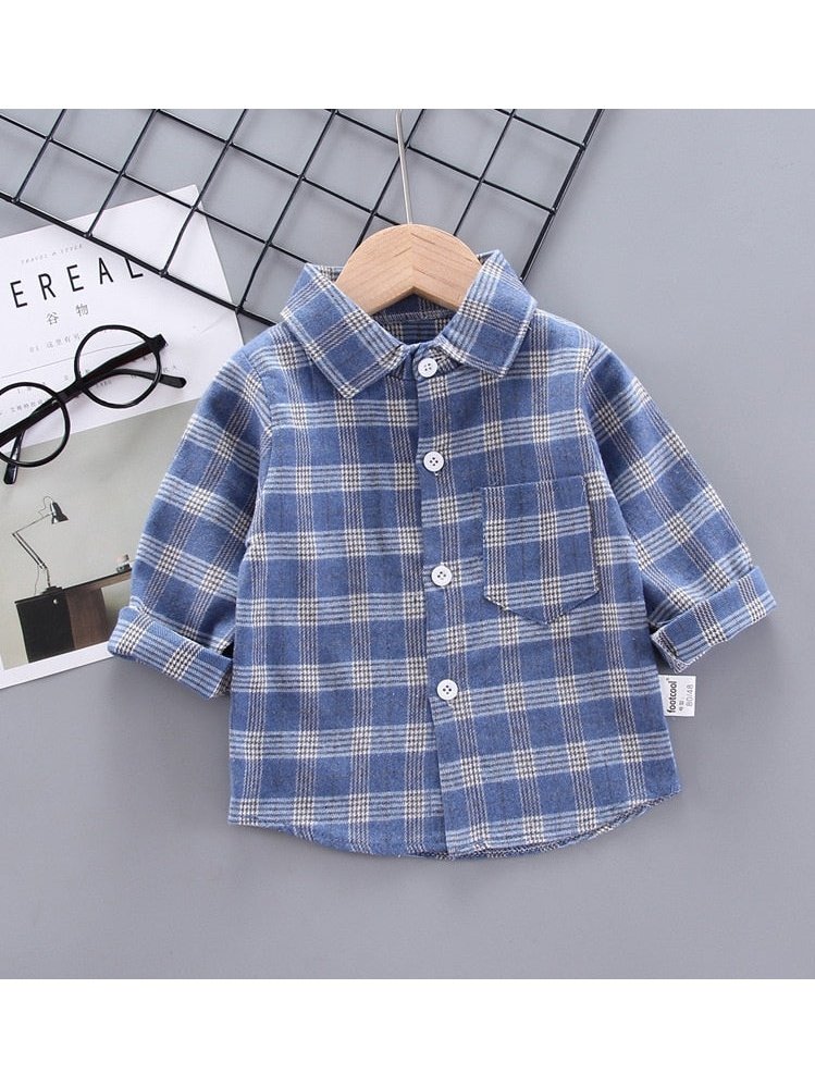 Plaid Button up Cotton Shirts