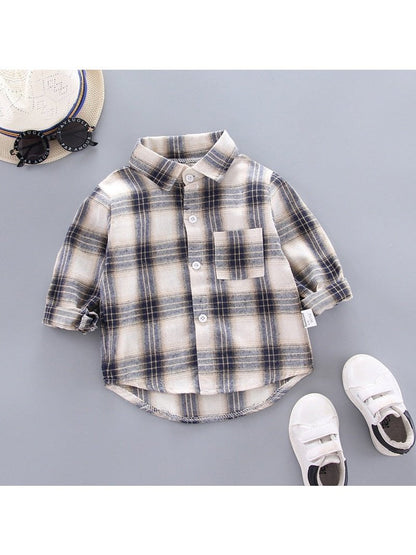 Plaid Button up Cotton Shirts