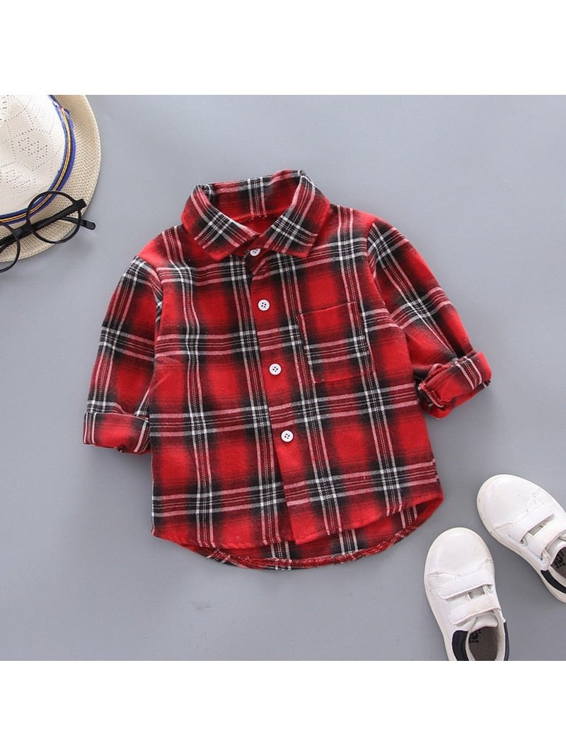 Plaid Button up Cotton Shirts