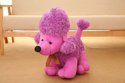 Realistic Plush Poodle Dog Toy Stuffed Animal