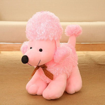 Realistic Plush Poodle Dog Toy Stuffed Animal