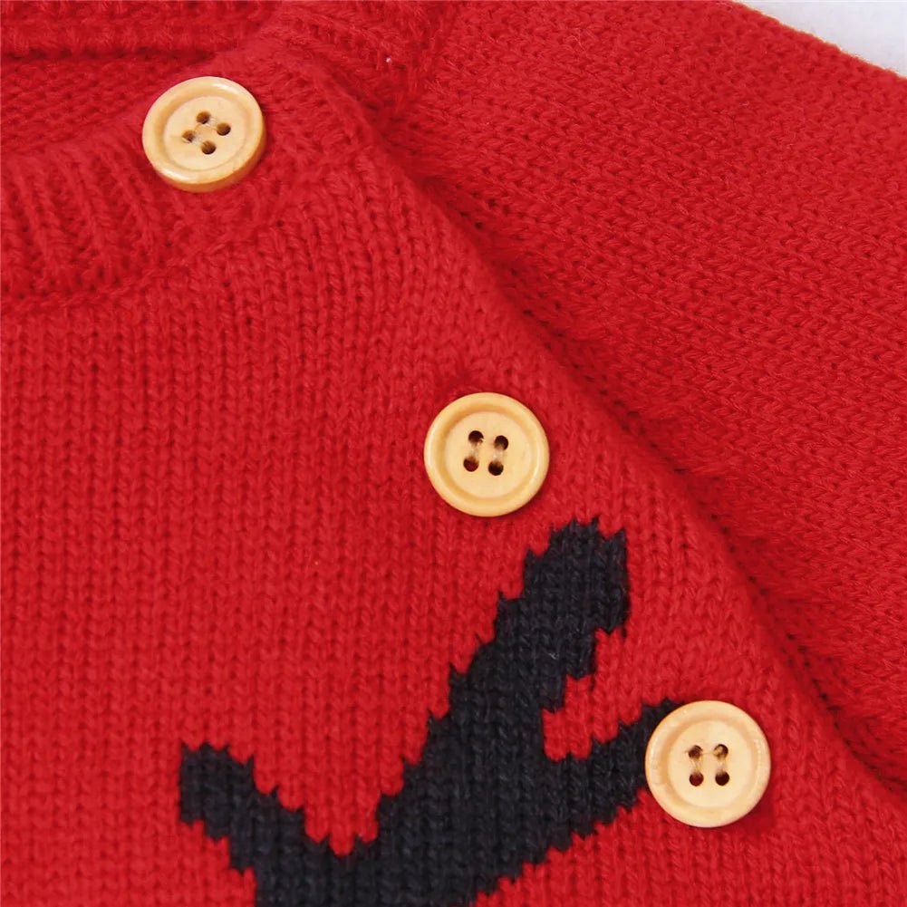 Reindeer Full piece Romper Knitted CHRISTMAS