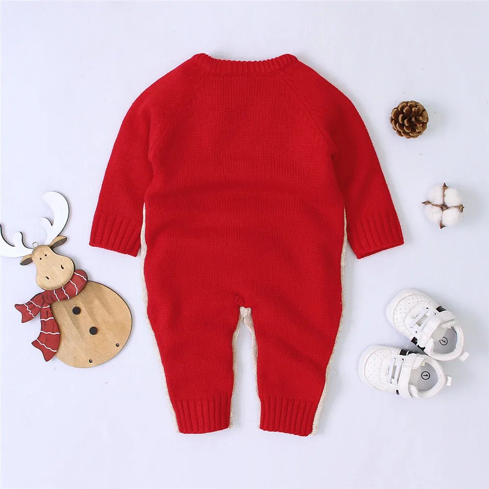 Reindeer Full piece Romper Knitted CHRISTMAS