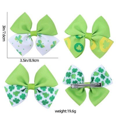 St. Patrick 's Day Bow Hairclips