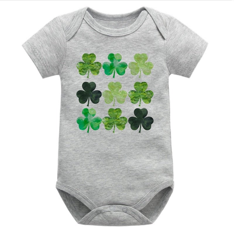 St. Patrick's Day Newborn Onsies Shamrocks