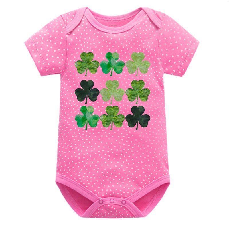 St. Patrick's Day Newborn Onsies Shamrocks