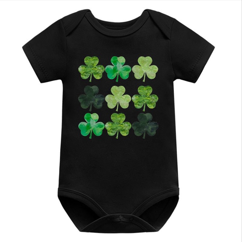 St. Patrick's Day Newborn Onsies Shamrocks